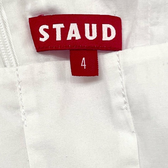 🌺🎉HP🎉🌺 NWT Staud Wells Midi Dress White - Picture 15 of 16